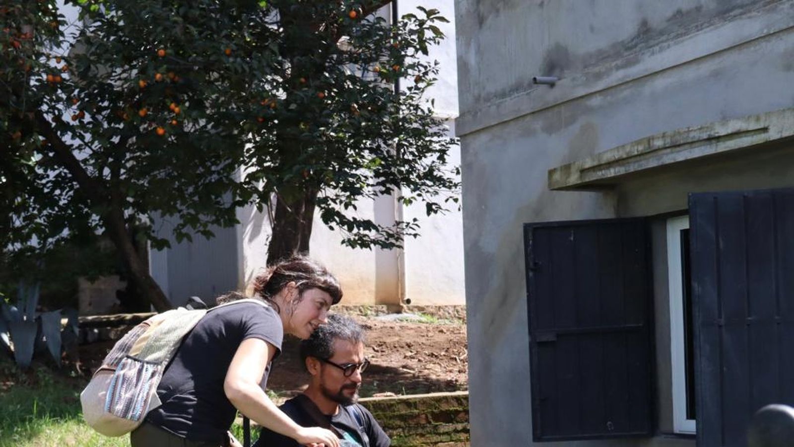 La onubense en el rodaje en Madagascar.