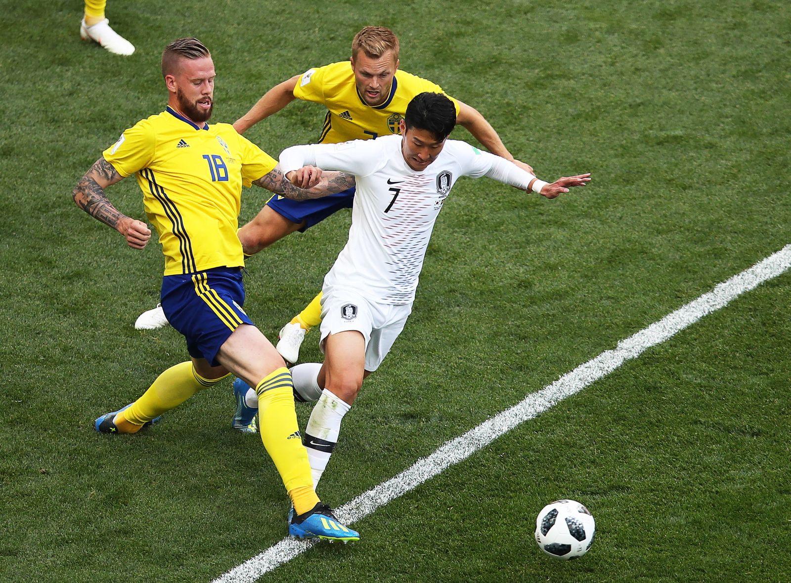 Las imágenes del Suecia-Corea del Sur