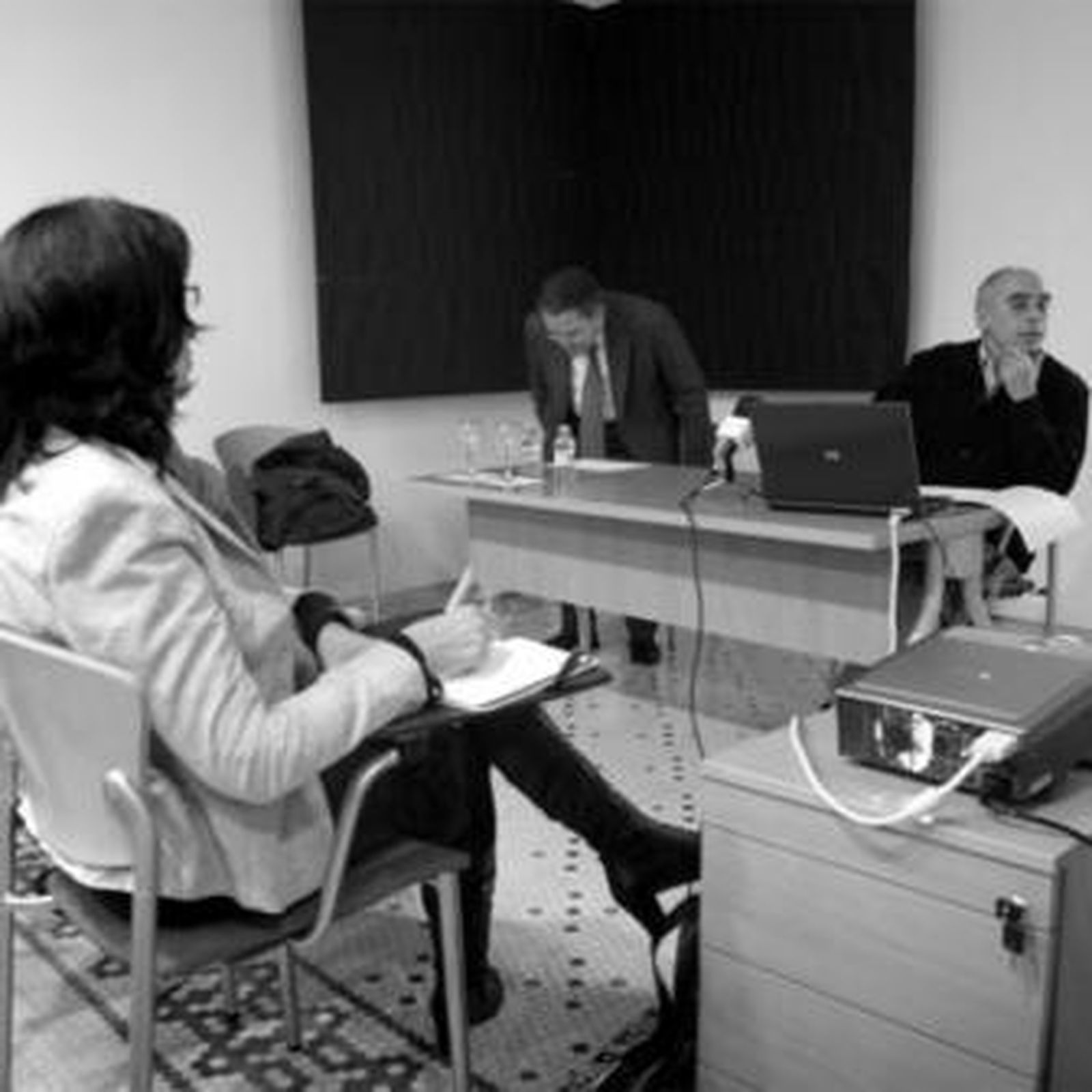 Imagen de la conferencia ofrecida ayer en la UIMP.