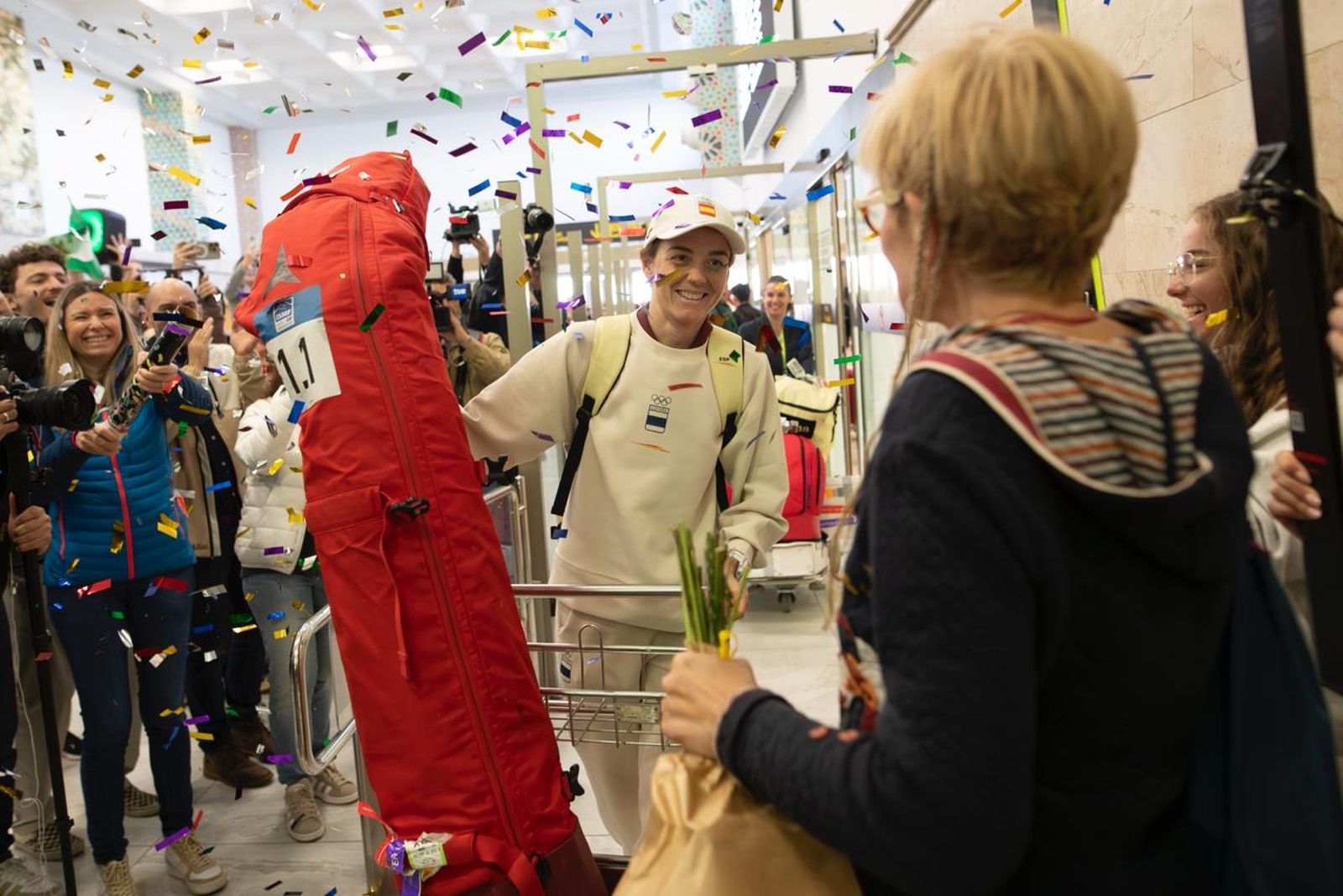 Ana Alonso este martes a su llegada a Granada