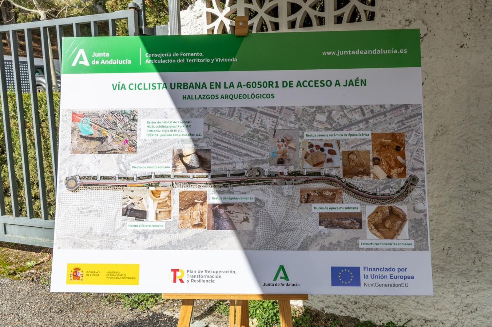 Inauguración del nuevo carril bici de acceso a Jaén por la carretera A-6050