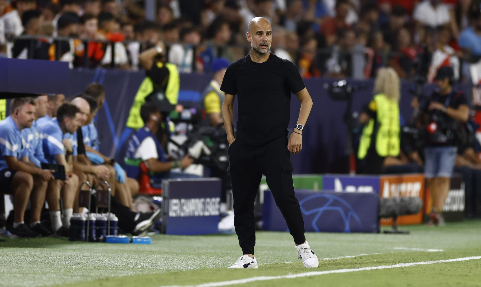 Las imágenes del Sevilla fc- Manchester City fc