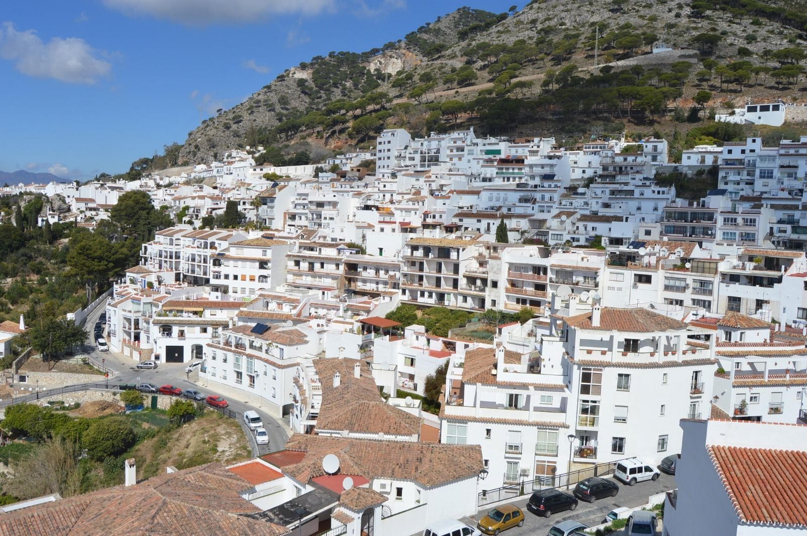 Vista de Mijas pueblo.
