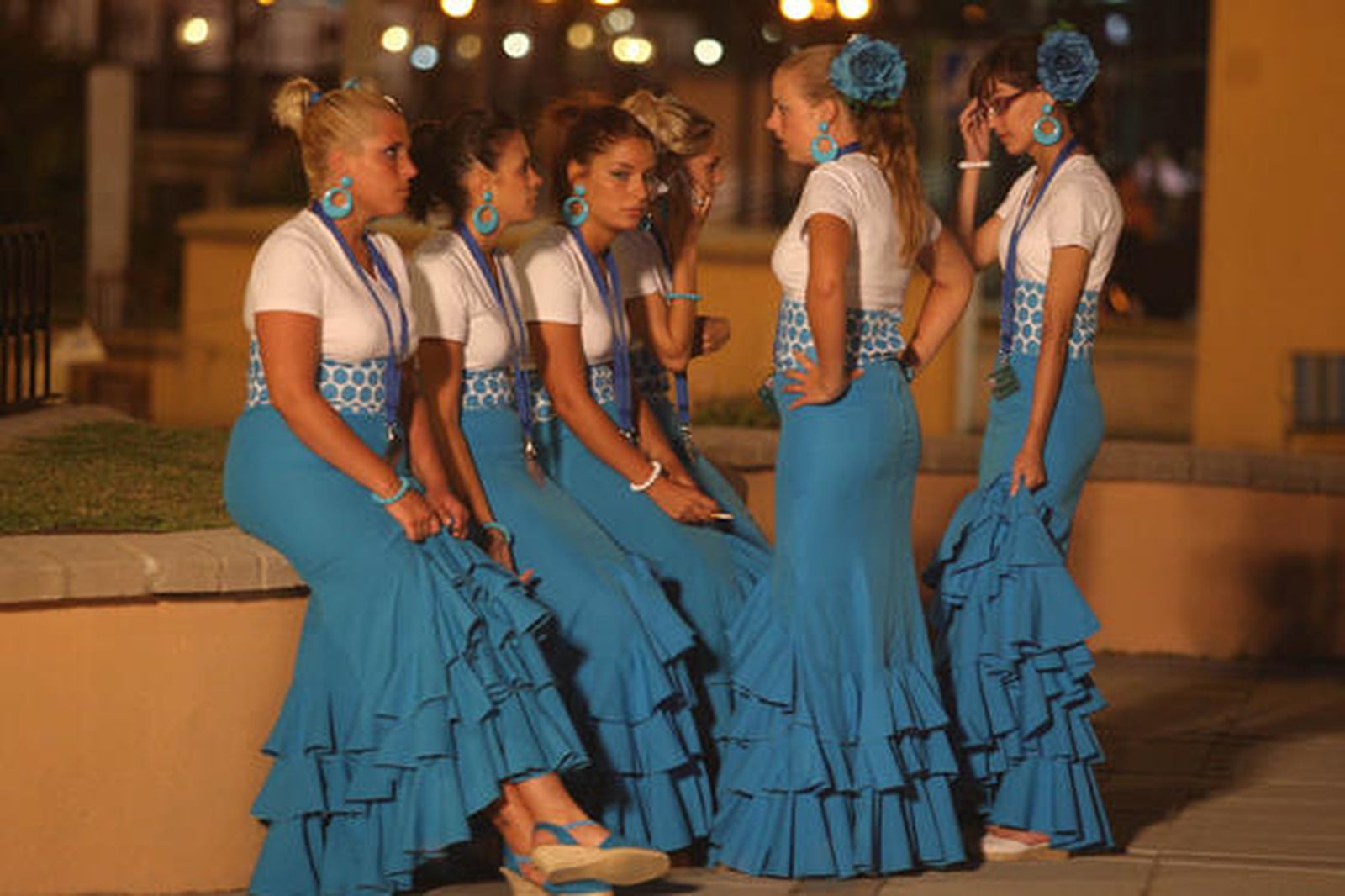 Gran ambiente en la feria de La Línea en la madrugada del lunes

Foto: Paco Guerrero