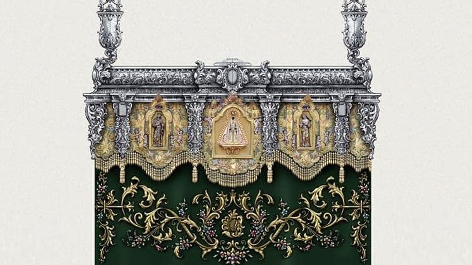 Diseño de los nuevos respiraderos del palio de la Esperanza del Nazareno del Amor.