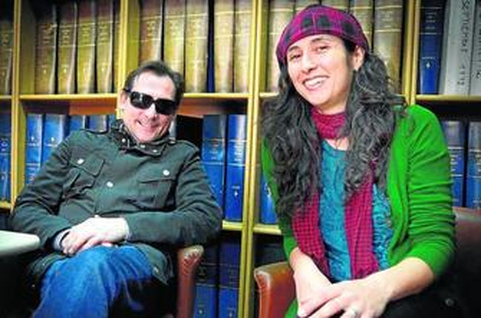 Juan Pedro Rosado, de 'Los aliñaos' y Arantxa Peralta, 'Acitunita', en días pasados.