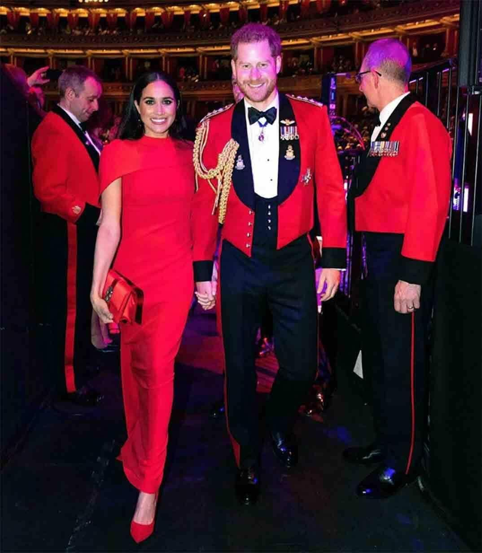 Enrique y Meghan, en el Royal Albert Hall.