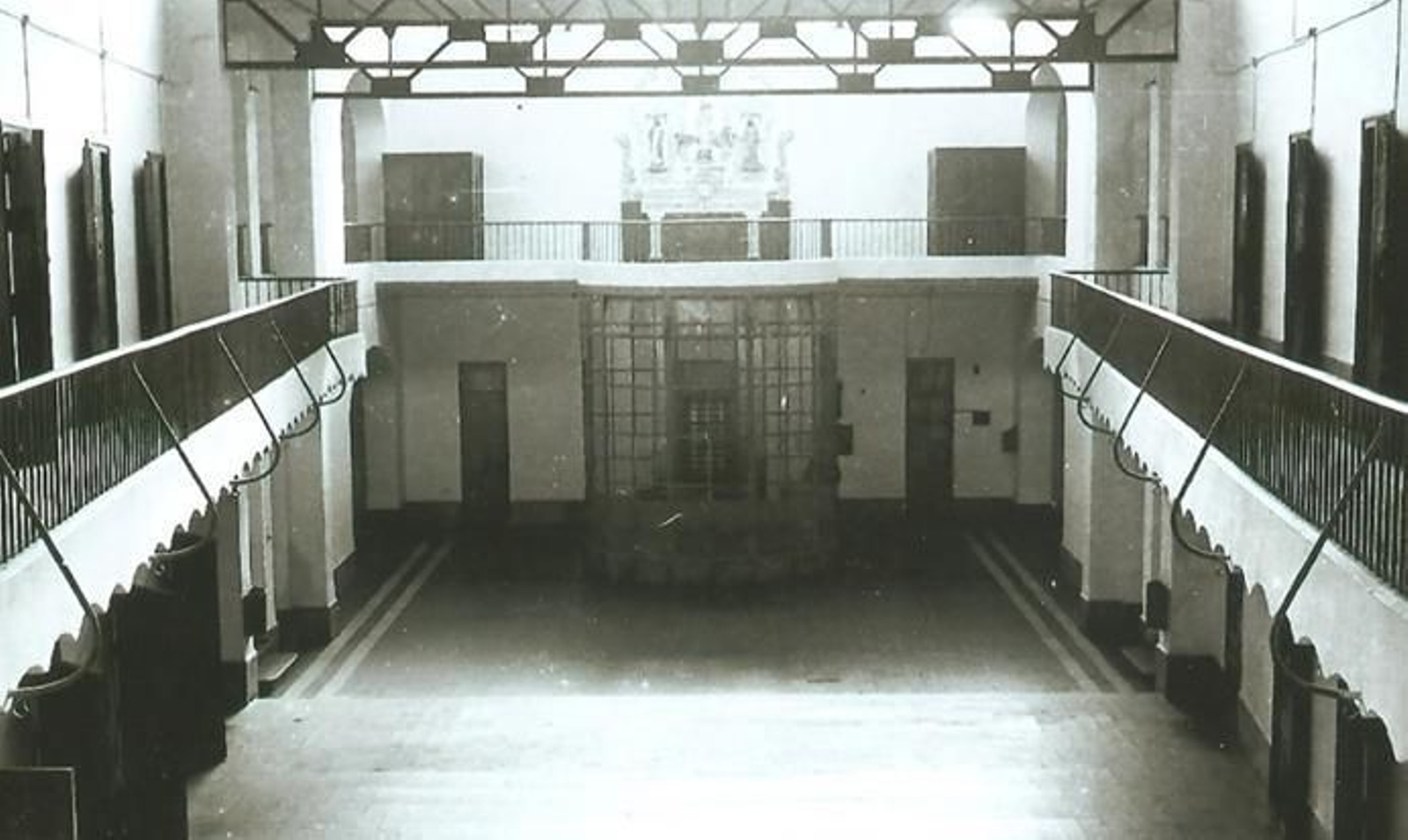Imagen del patio central de la cárcel en 1933.