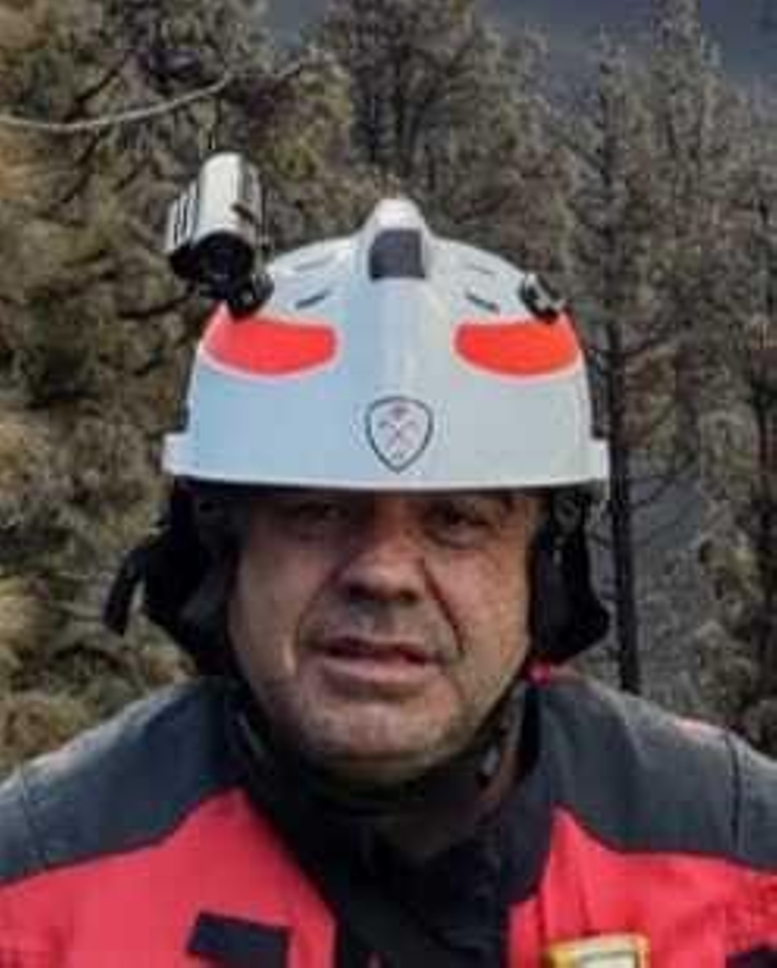 Joaquín Molina, integrante de la cuadrilla de bomberos malagueños en La Palma.