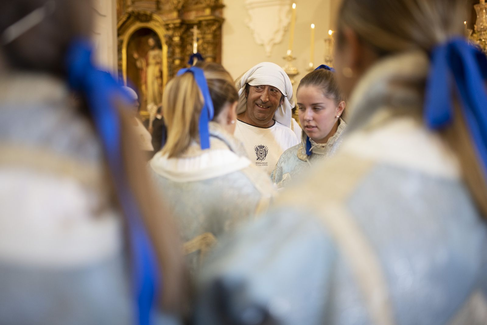Imágenes de la procesión de la Virgen de la Cinta por el centro de la ciudad