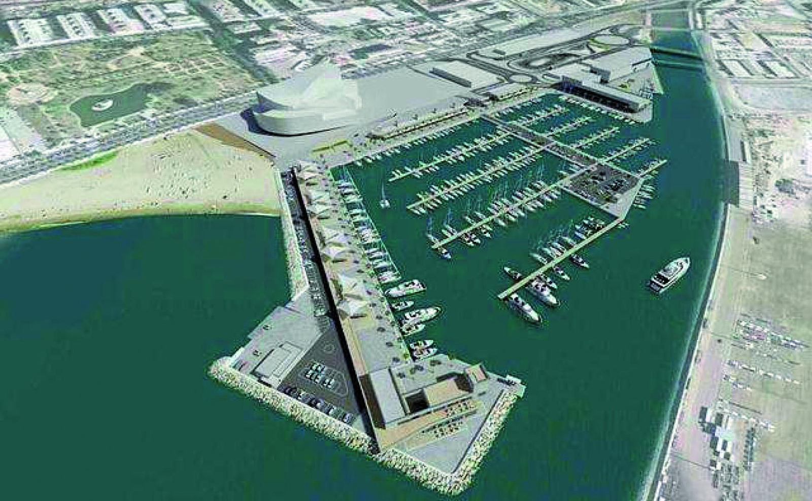 Infografía del futuro puerto deportivo de San Andrés.