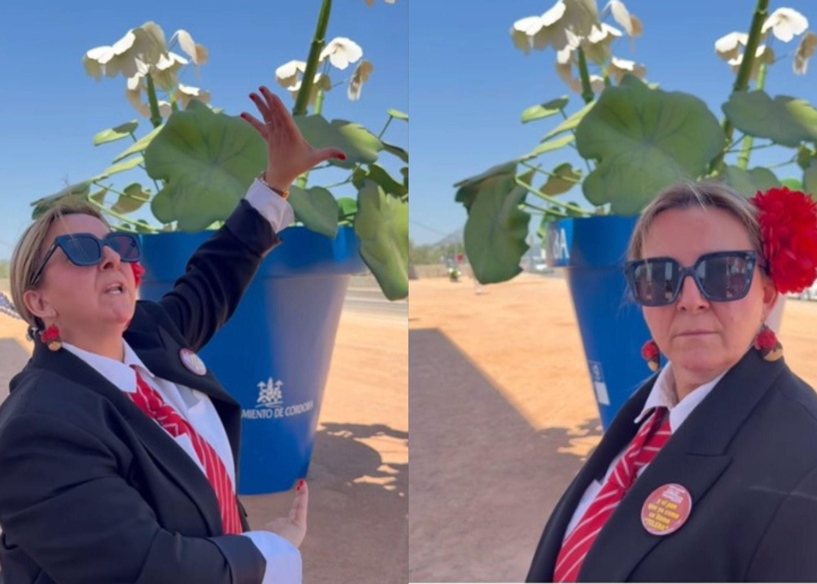 Chely Capitán en la portada de la Feria de Córdoba