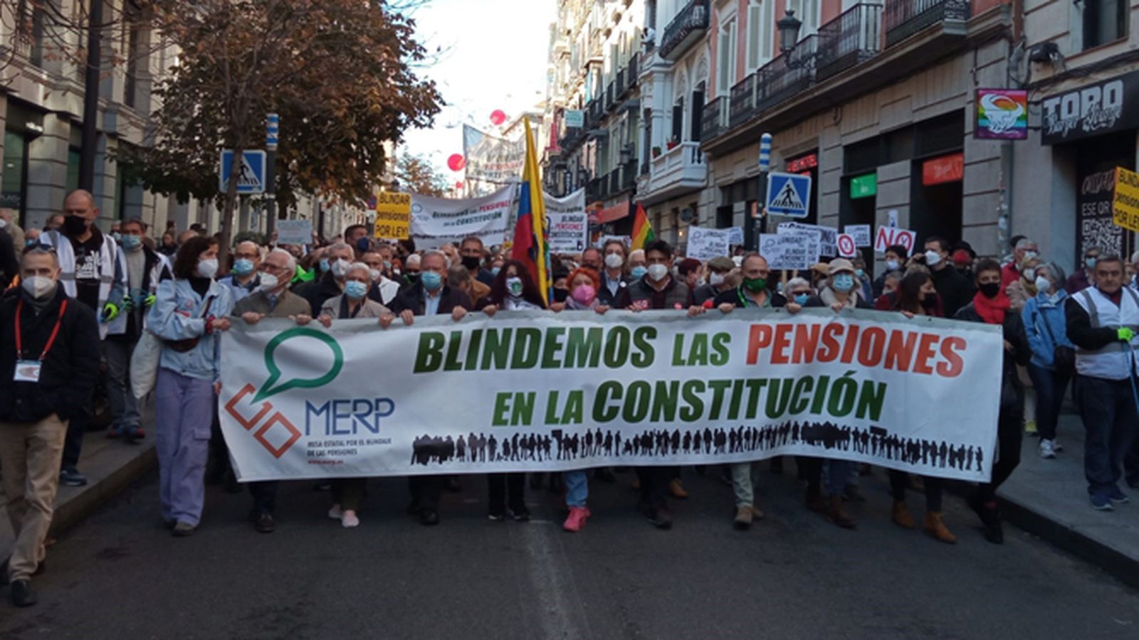 Una imagen de la manifestación en Madrid.