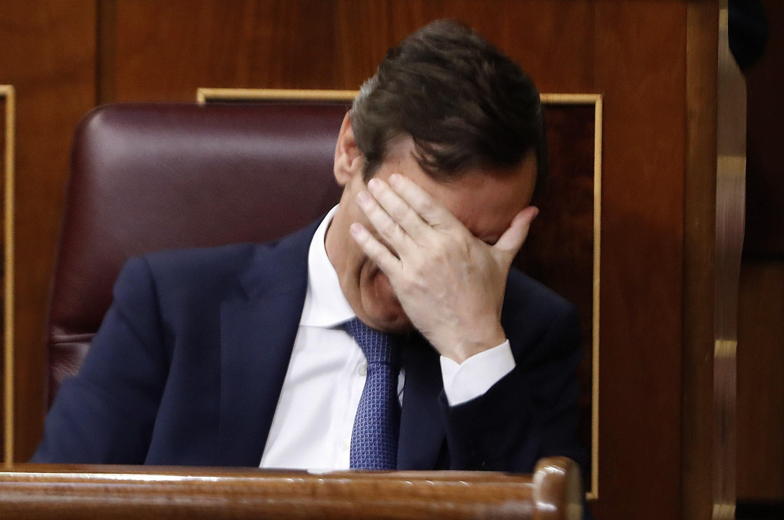 Un gesto de Rafael Hernando.