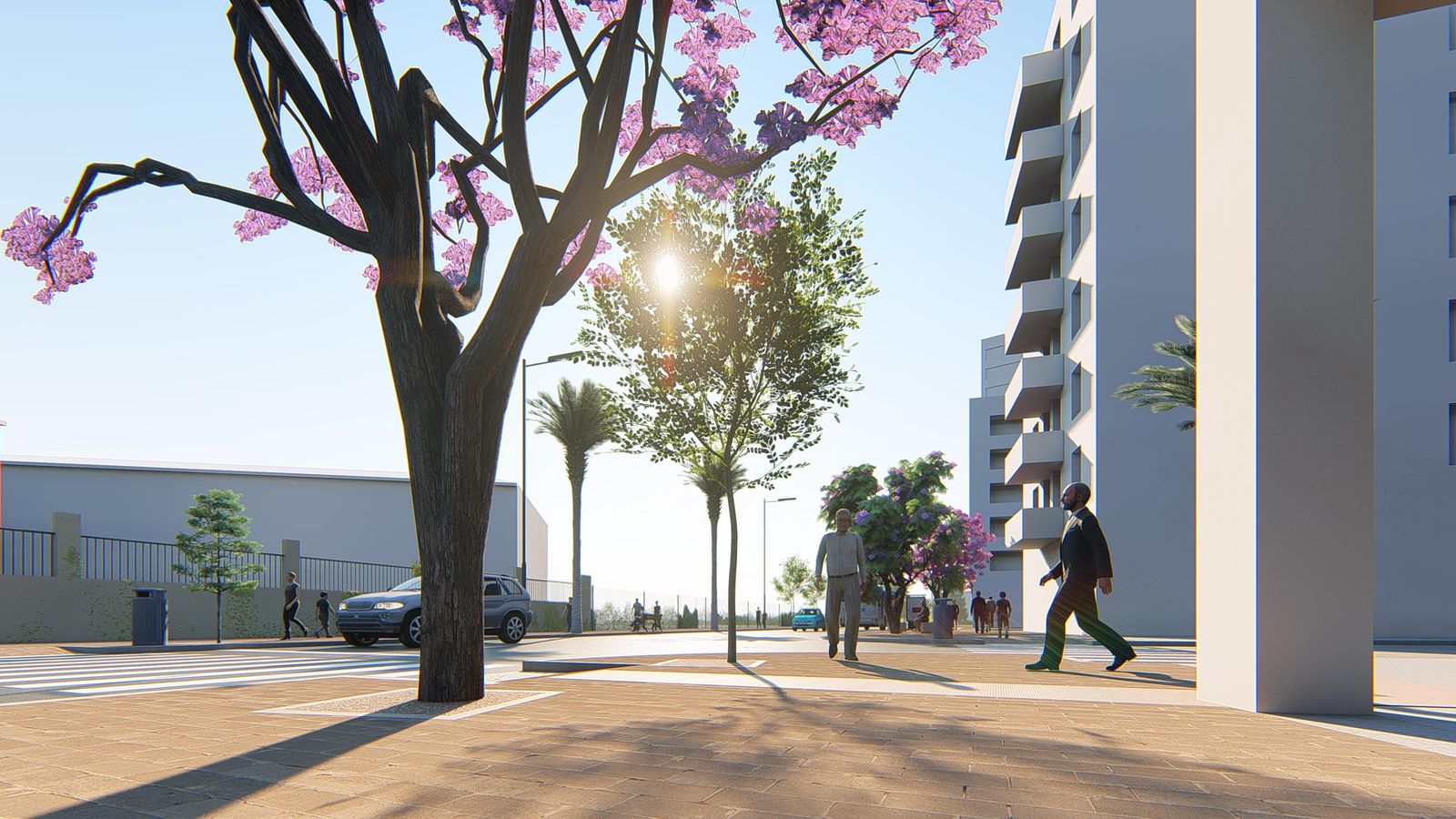 Detalle del tramo final de la calle donde se va a ampliar.