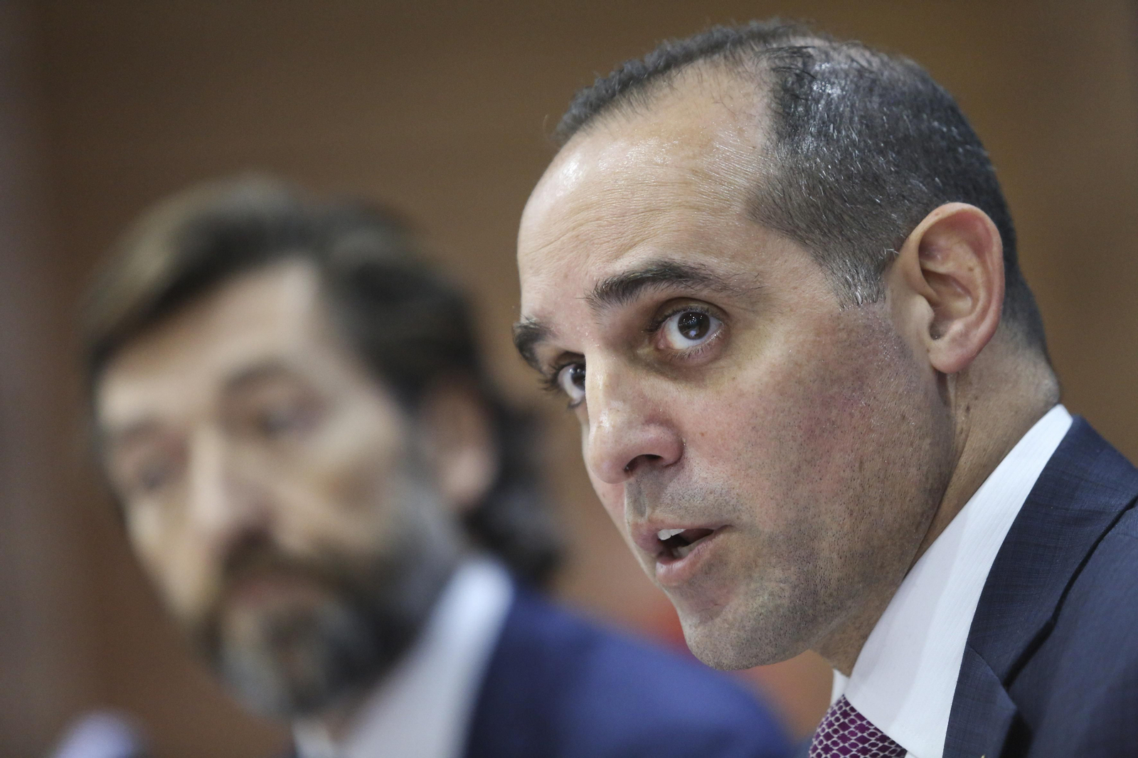 La rueda de prensa de Richard Shaheen, en fotos