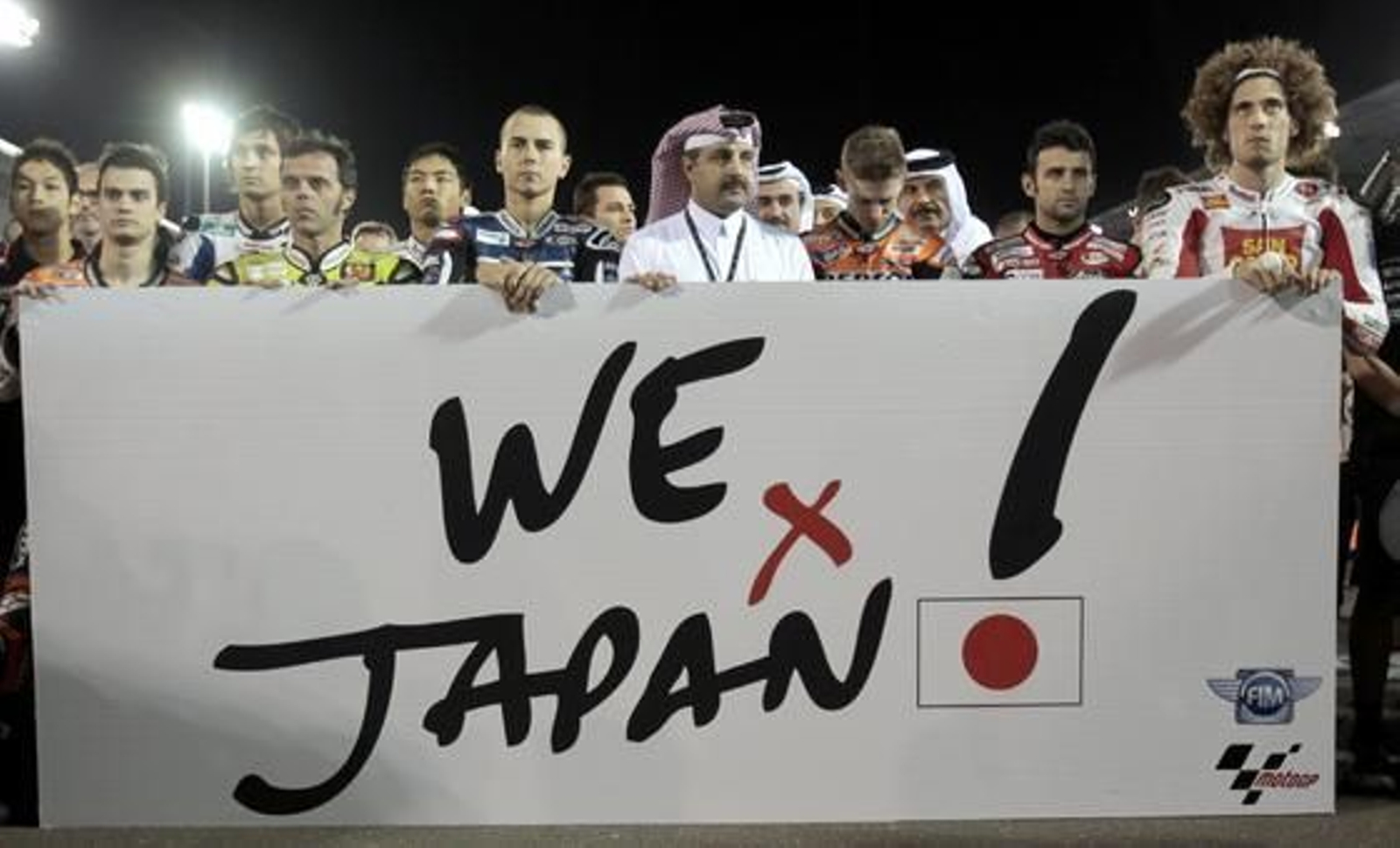 Los pilotos se solidarizan con Japón.  Foto: Reuters