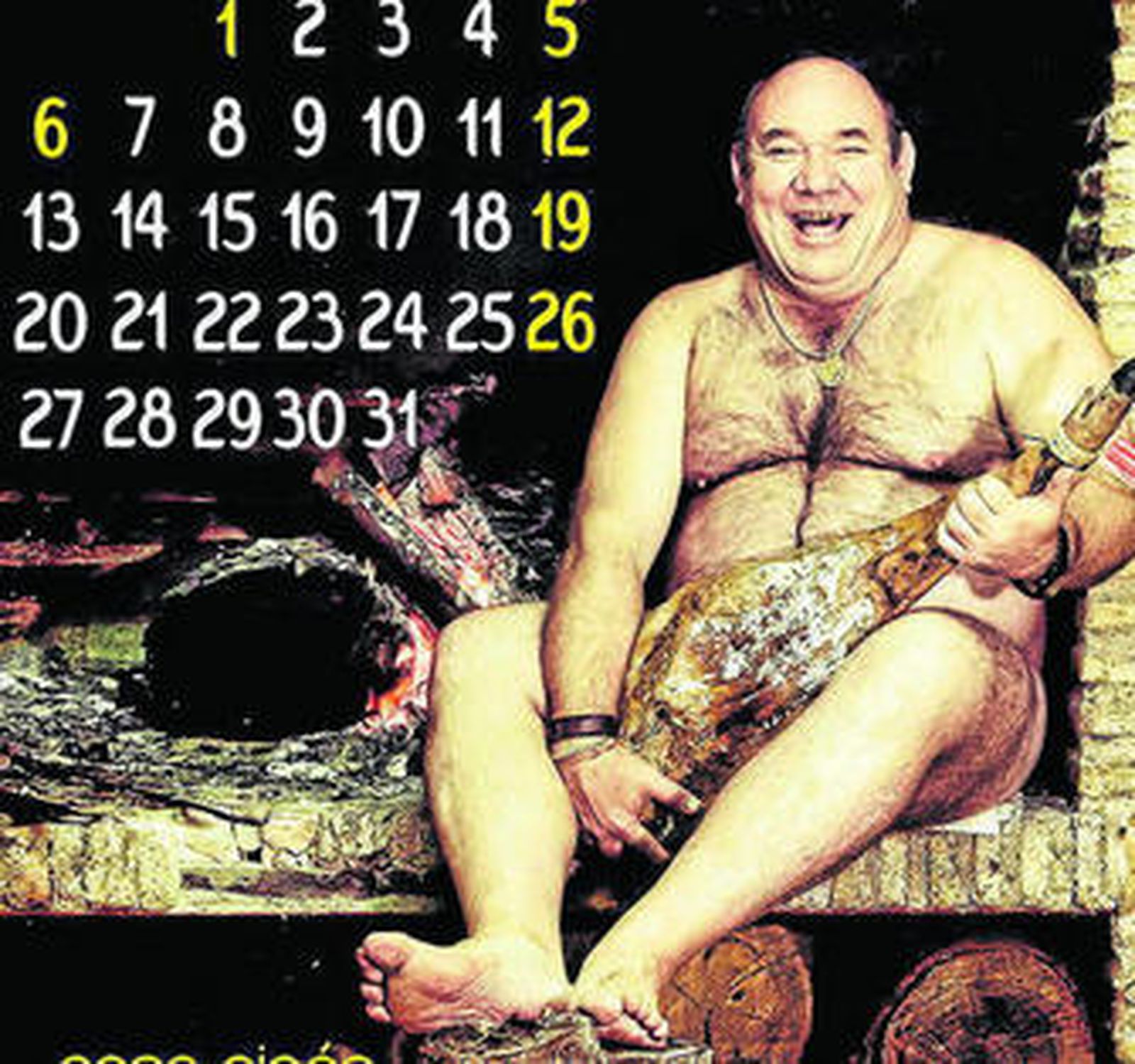 Desnudo solidario de los empresarios de Mazagón