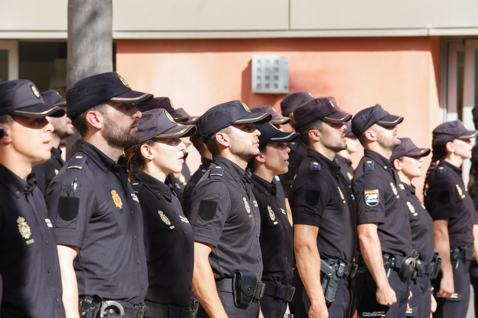 Acto de presenación de los nuevos alumnos de la Escuela Nacional de Policía en Algeciras