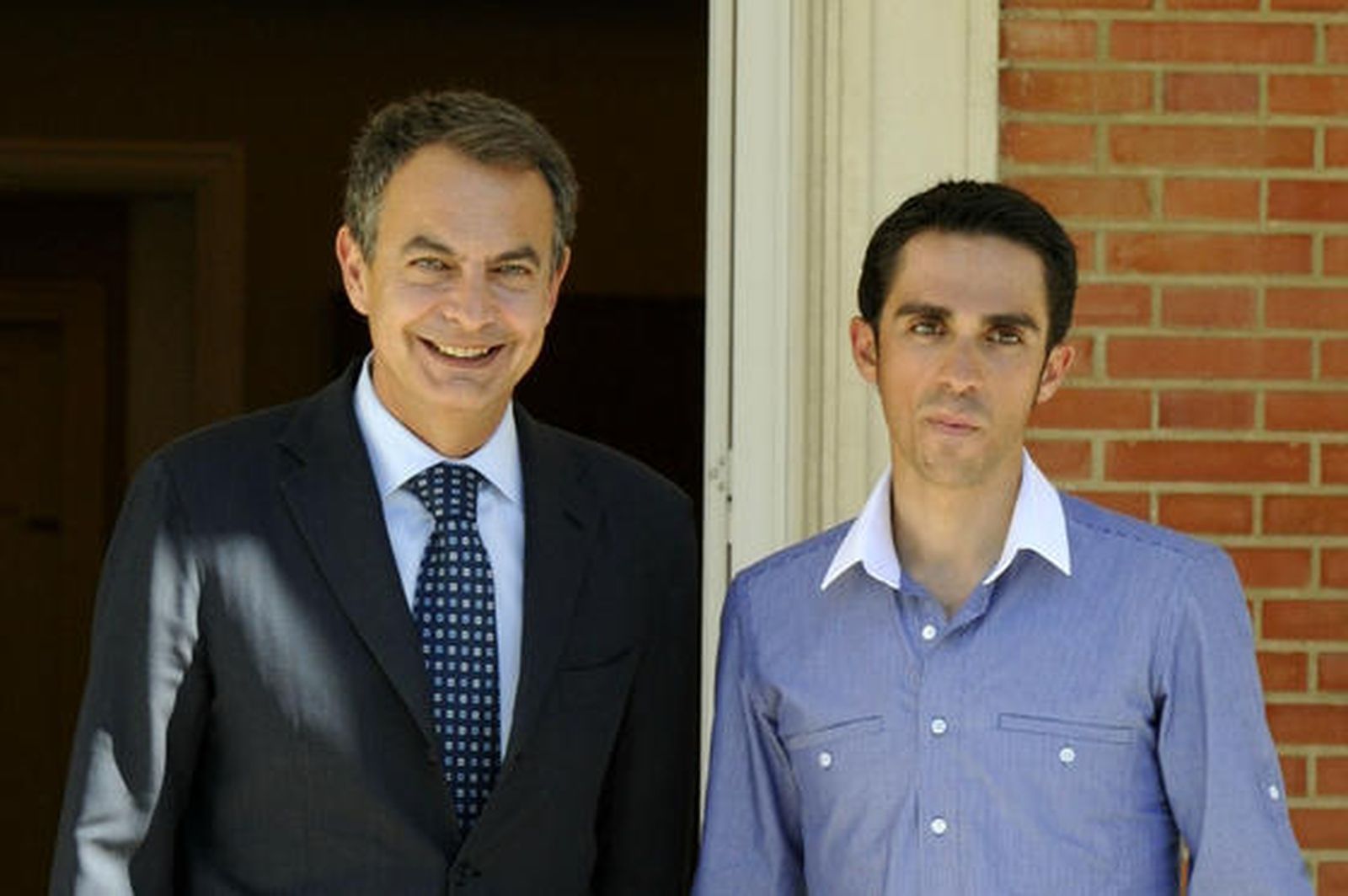 Zapatero Recibe a Contador.

Foto: AFP