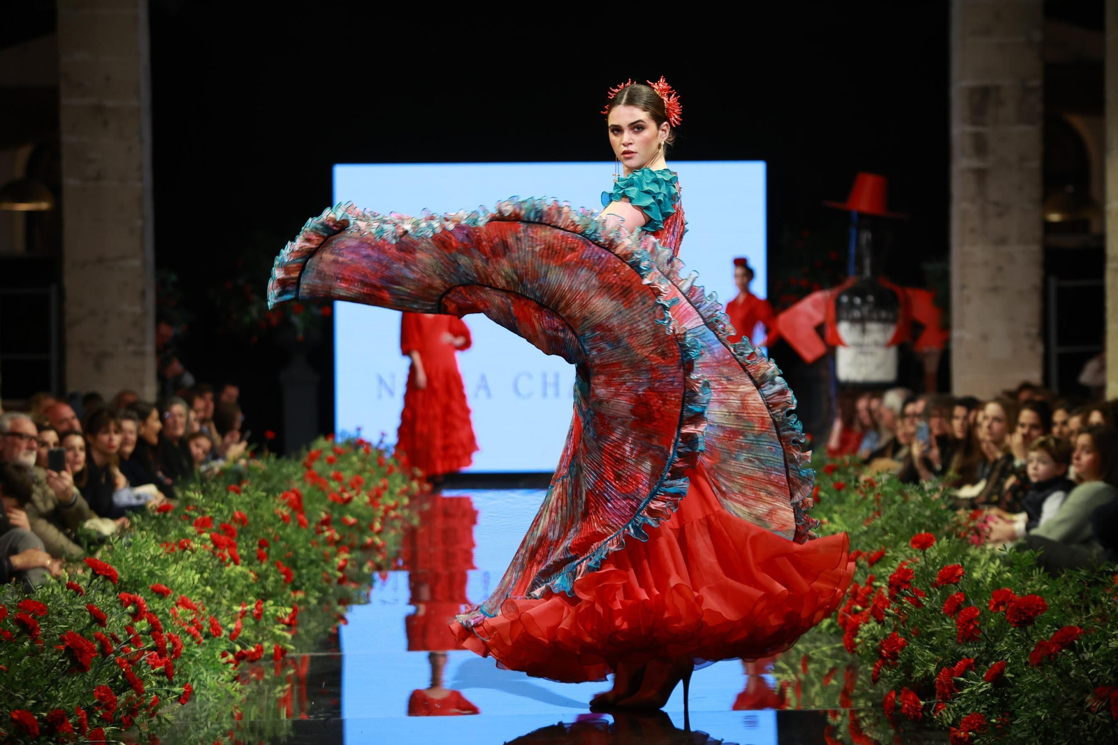 Desfile de Teresa Ninú - Atelier Nuria Chaparro en la Pasarela Flamenca Jerez Tío Pepe 2023