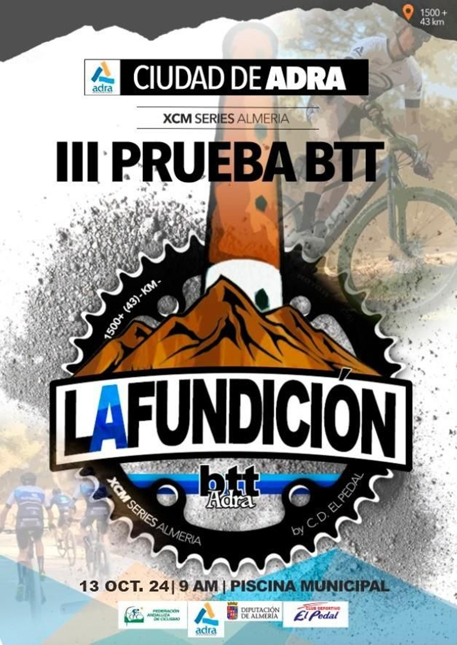 Cartel oficial de la tercera prueba 'BTT La Fundación'.