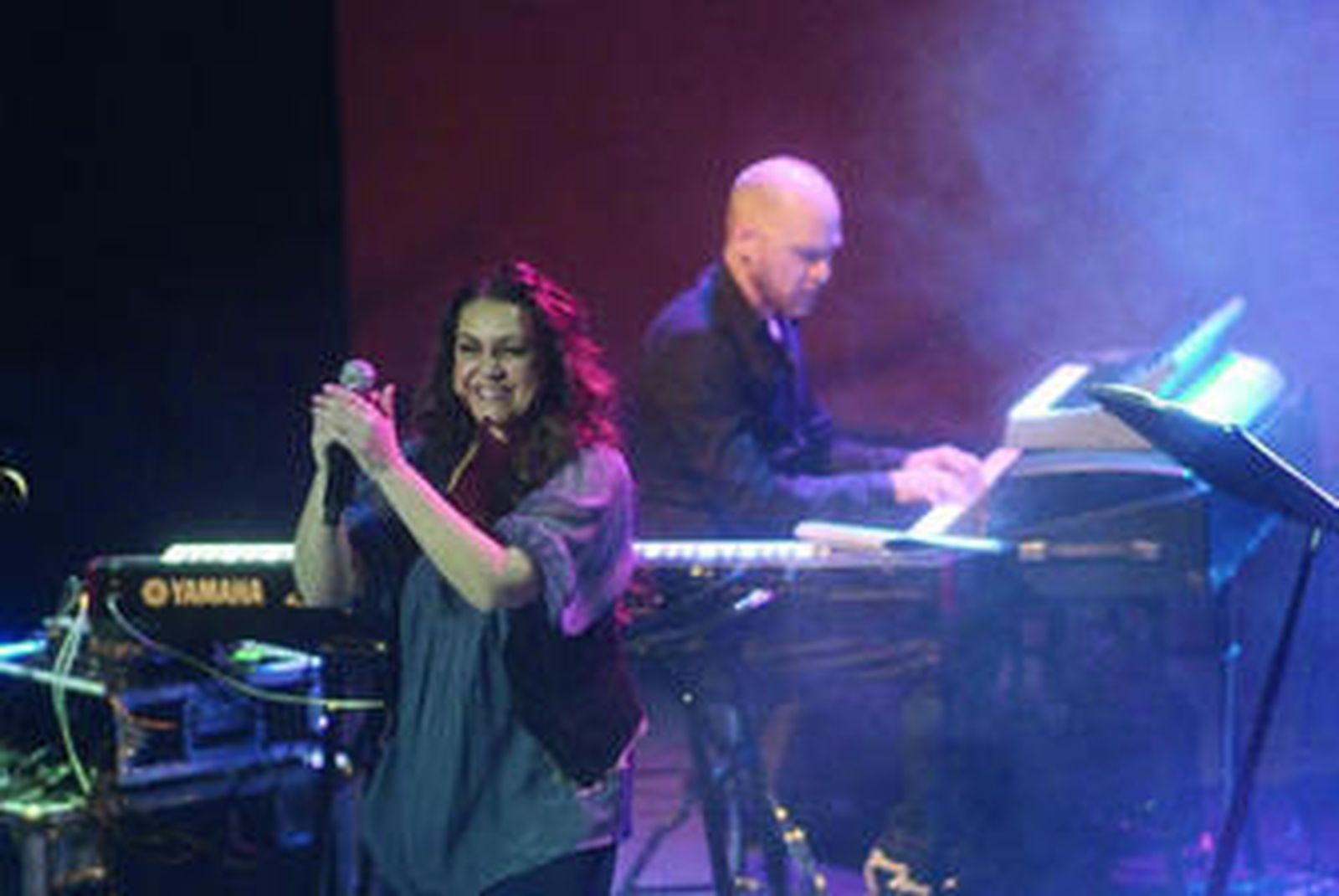 Niña Pastori durante su brillante actuación del pasado sábado en Roquetas de Mar.