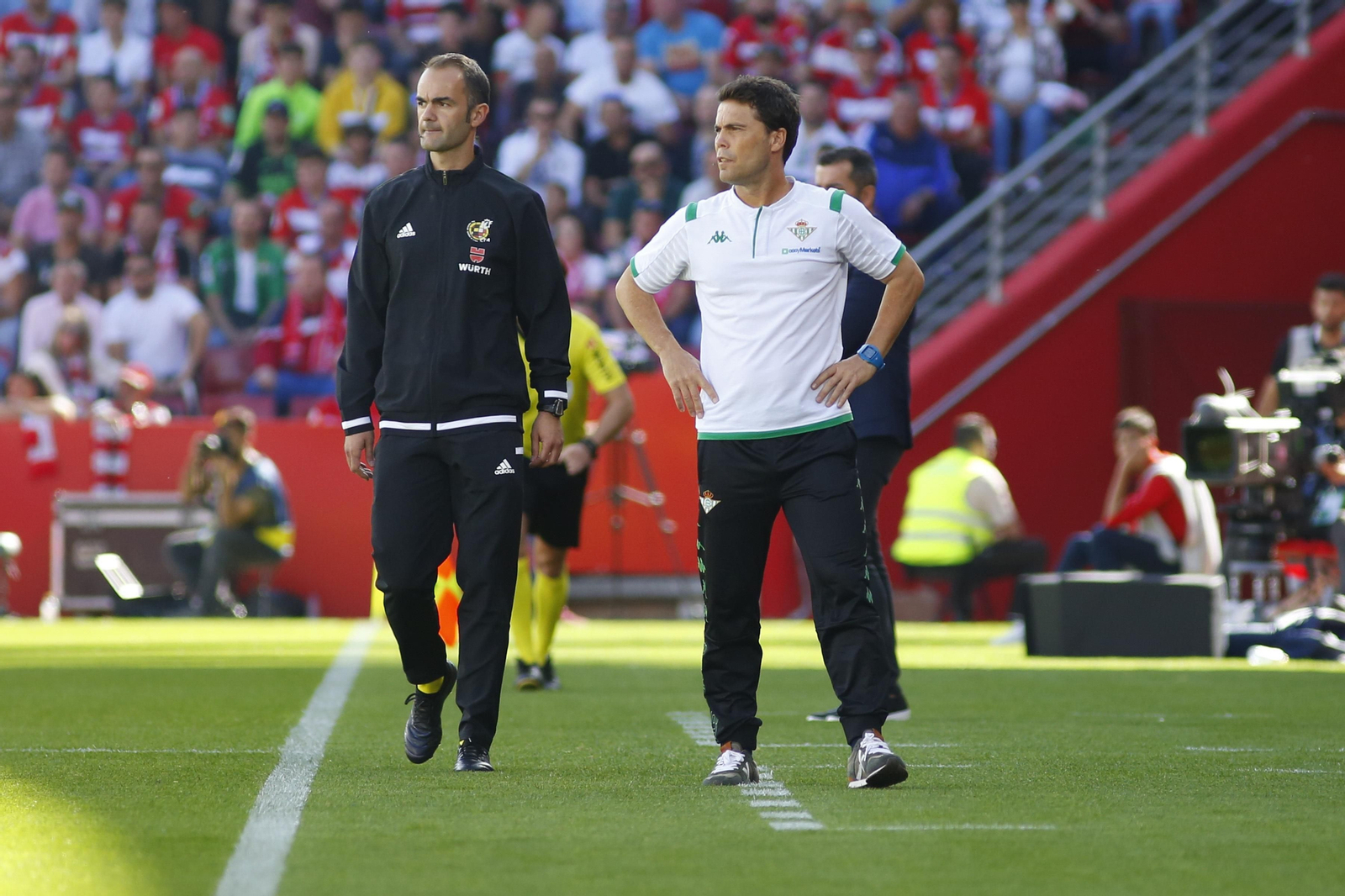 Rubi, durante el partido en Granada.