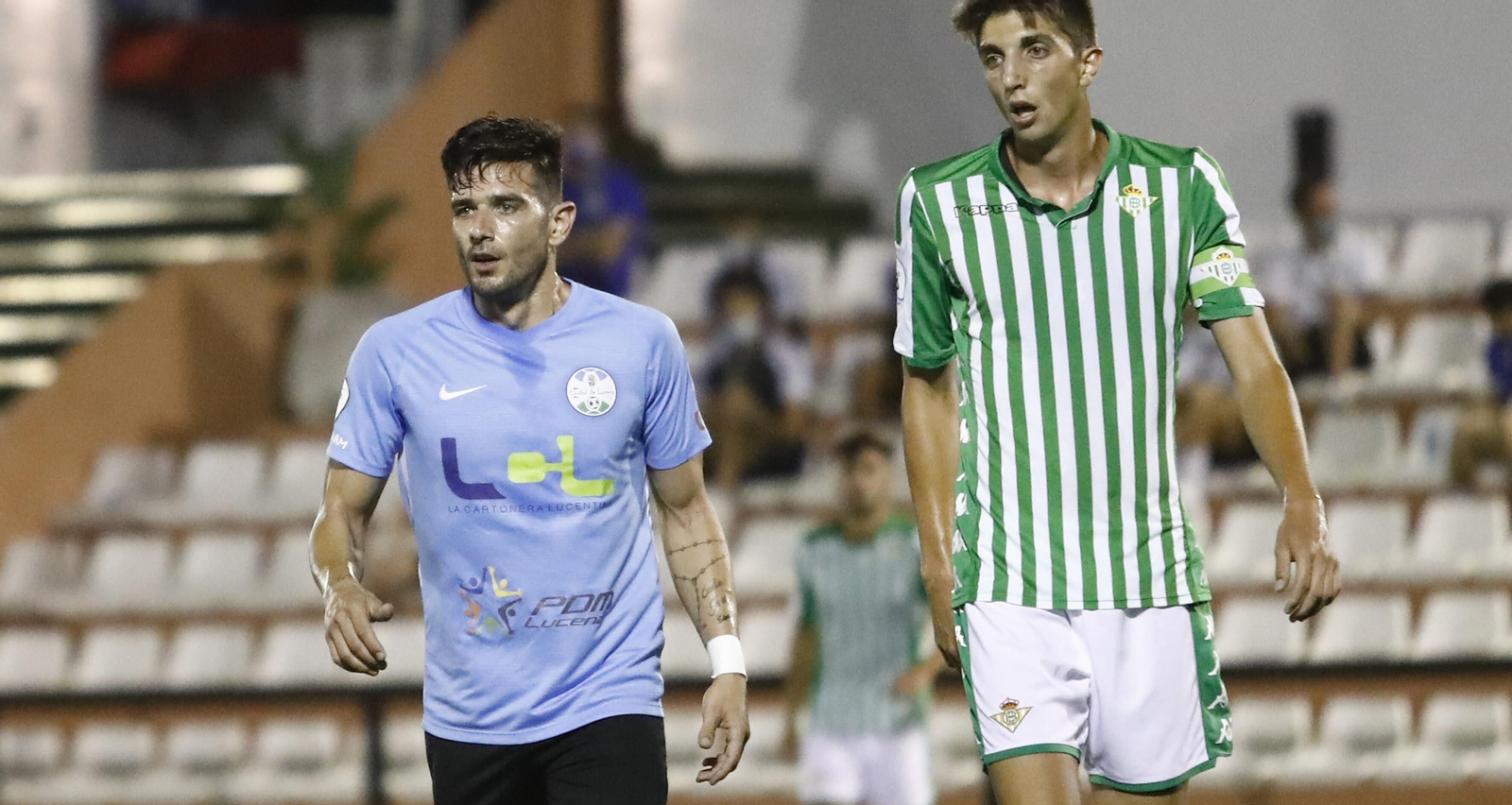 Maero, en el duelo ante el Betis Deportivo, último partido del Ciudad de Lucena el curso pasado.