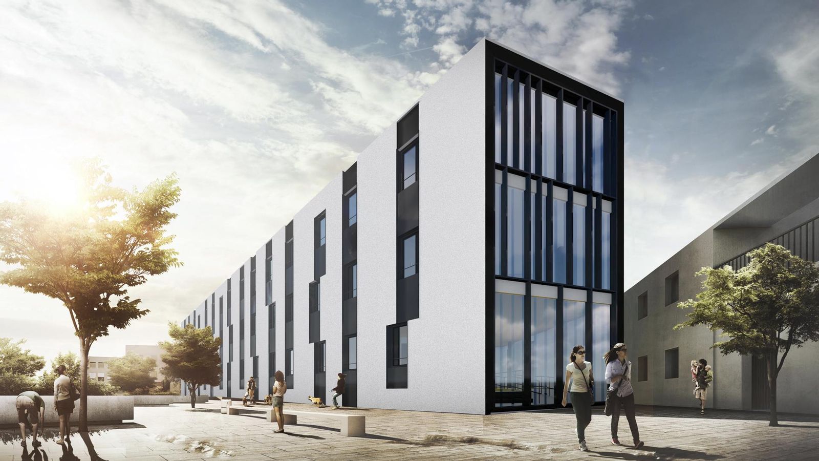 Infografía del diseño de la residencia que se ejecuta en la calle Cerrojo.