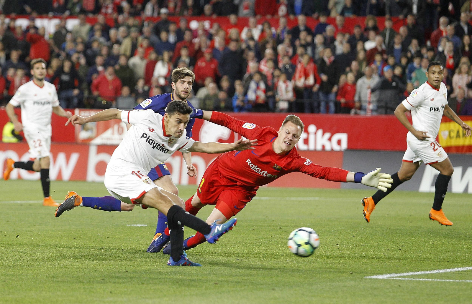 El Sevilla FC-Barcelona, en imágenes
