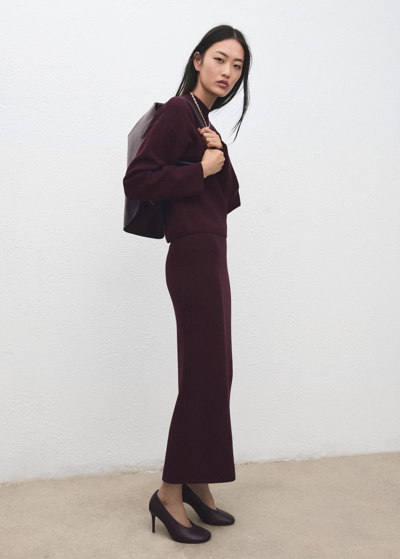 Falda lápiz de Mango.