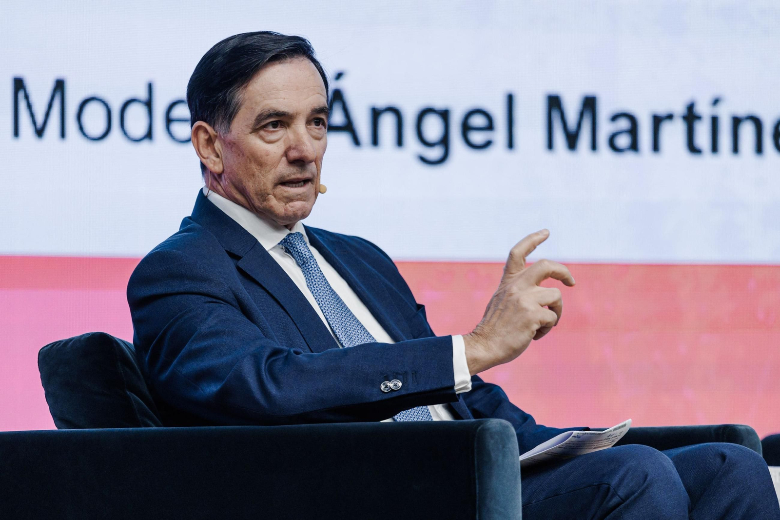 El presidente de INVERCO, Ángel Martínez-Aldama, en un evento