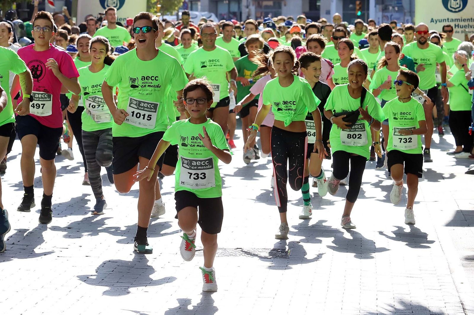 Imágenes de la VI Marcha contra el cáncer, celebrada en 2019.