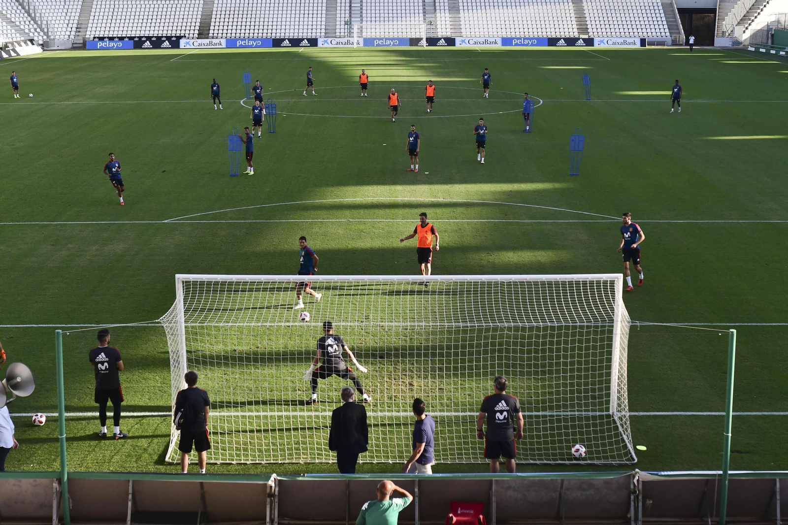 Entrenamiento de la selección sub-21 en El Arcángel