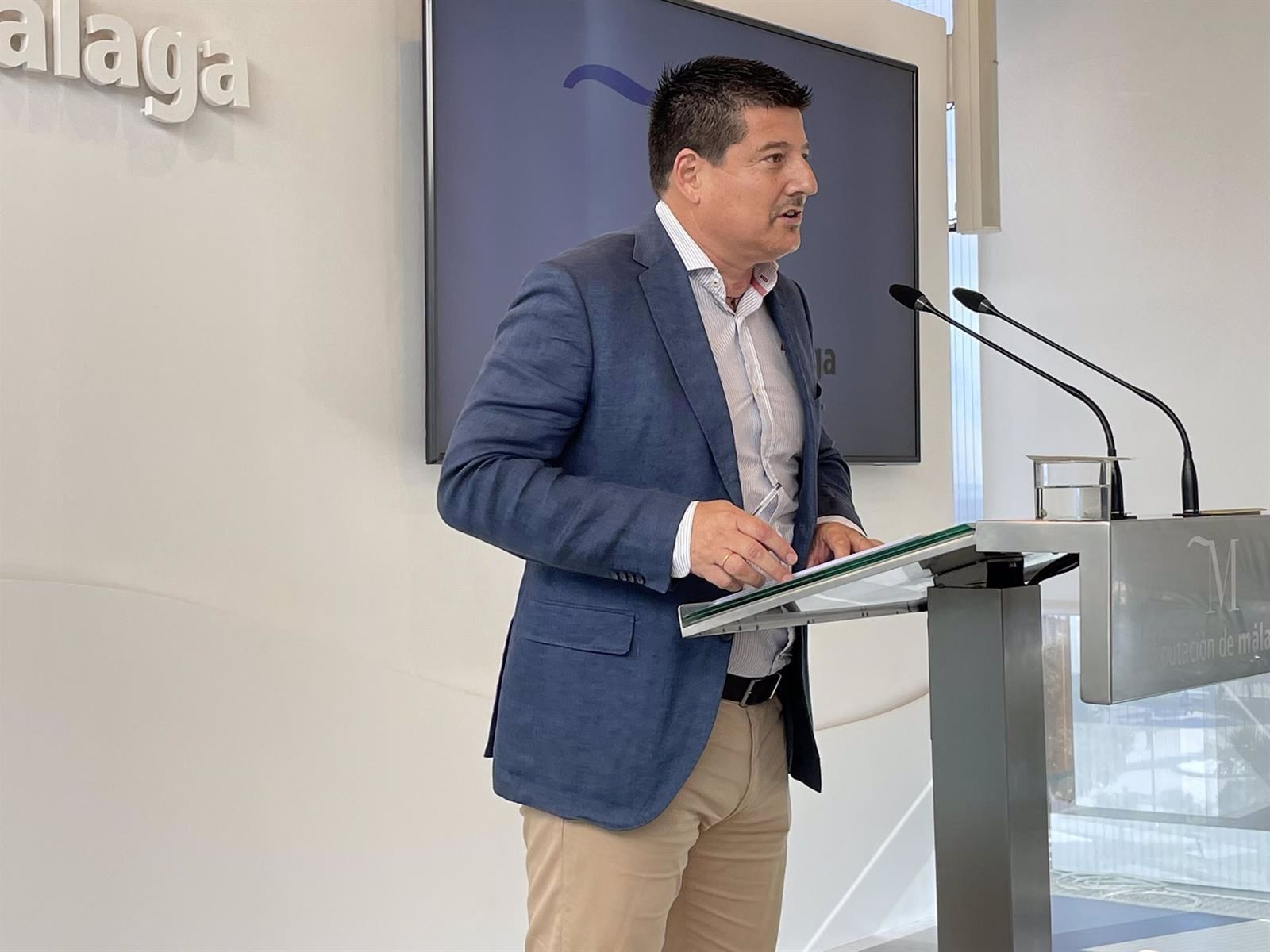 Francisco Oblaré, portavoz del PP en la Diputación de Málaga.