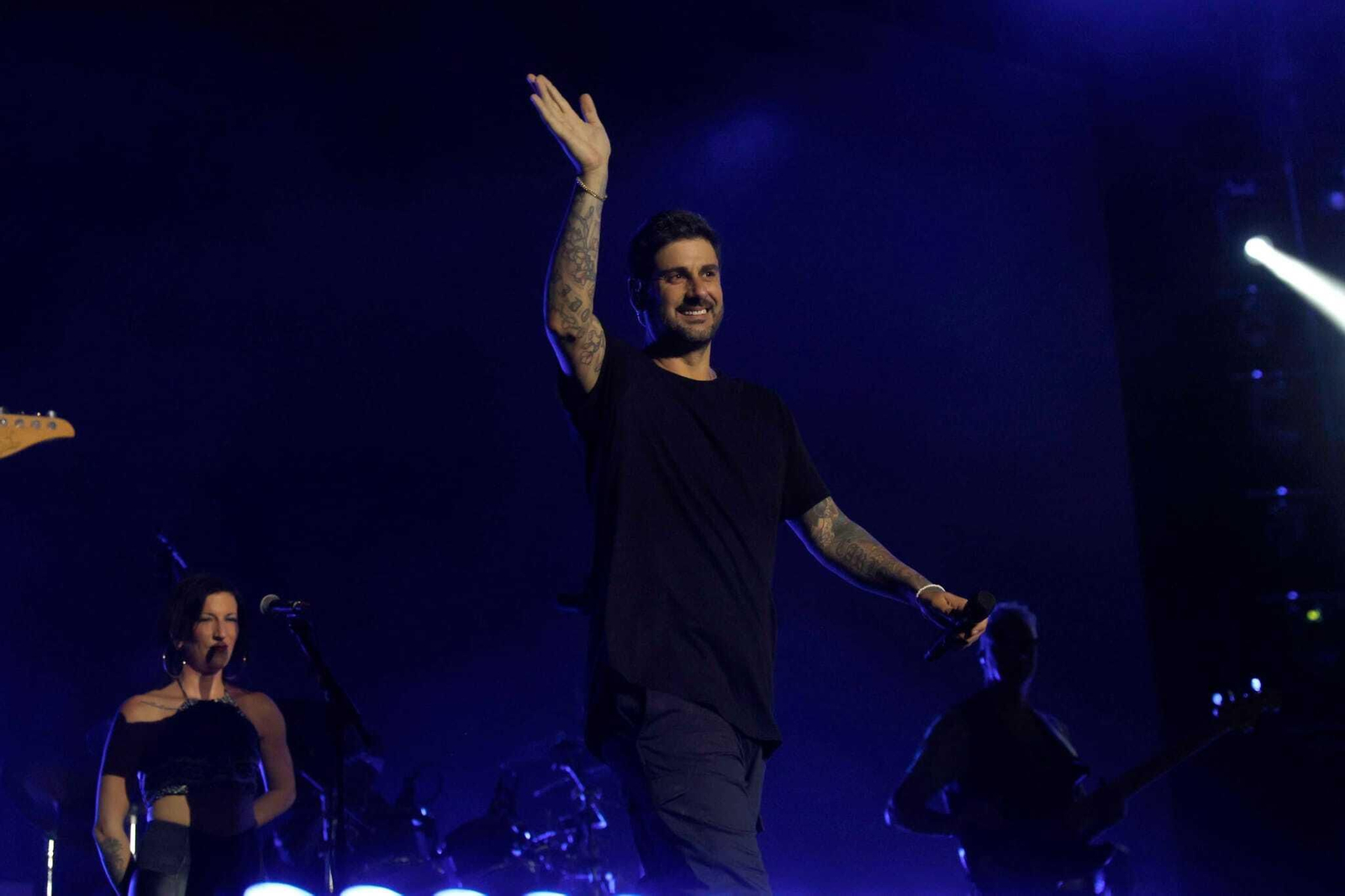 Melendi durante el Cabaret Festival de Algeciras.