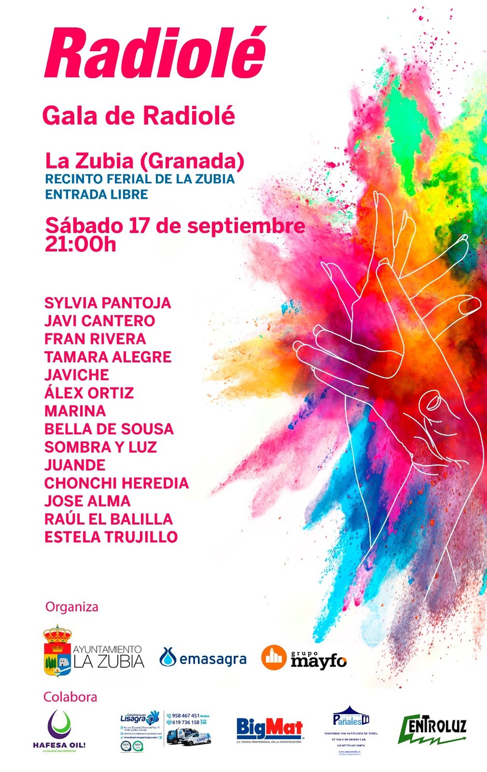 La Zubia acoge la Gala de Radiolé, en la que actuarán catorce artistas y grupos