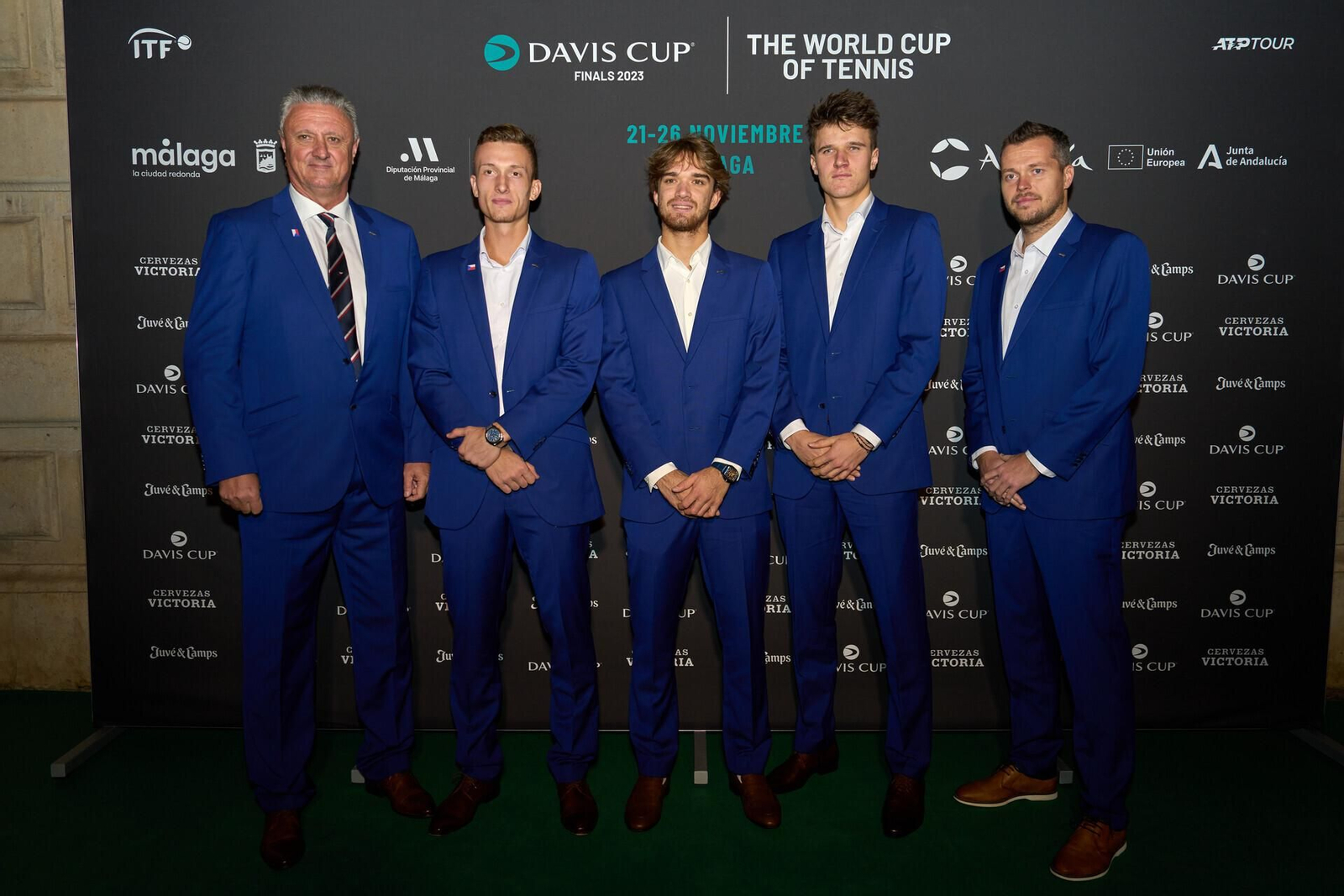 La alfombra roja de la Copa Davis en la Aduana de Málaga