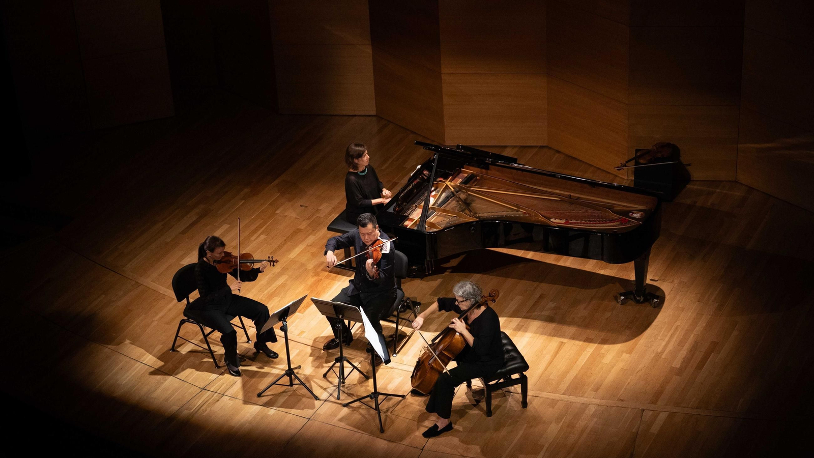 Un momento de la matinal camerística de la ROSS en el Espacio Turina