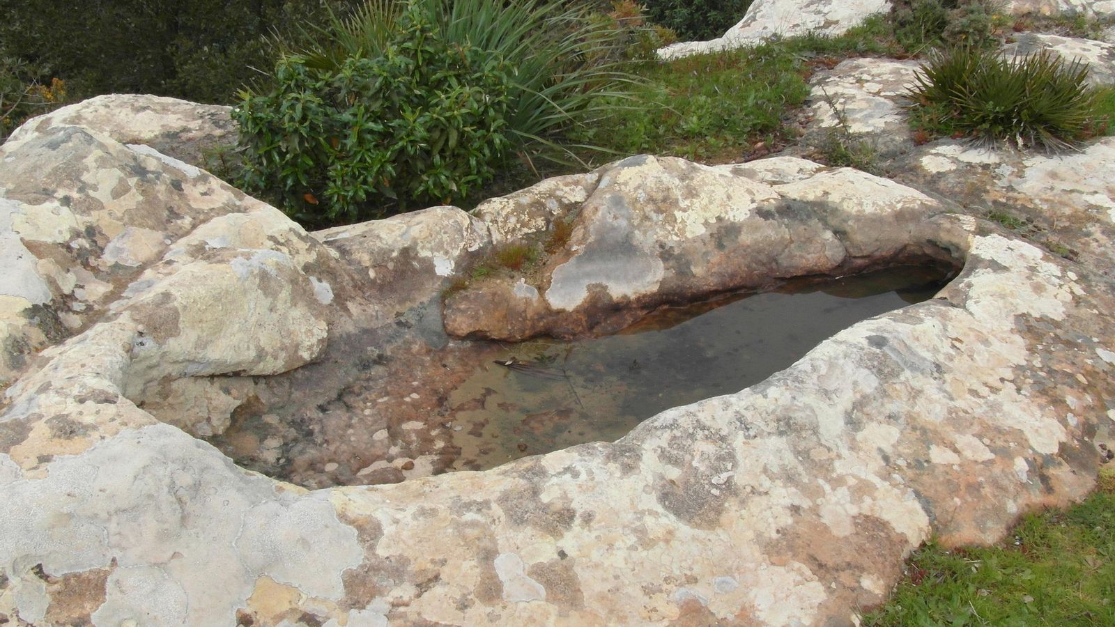 Tumba antropomorfa situada en las proximidades del enclave.