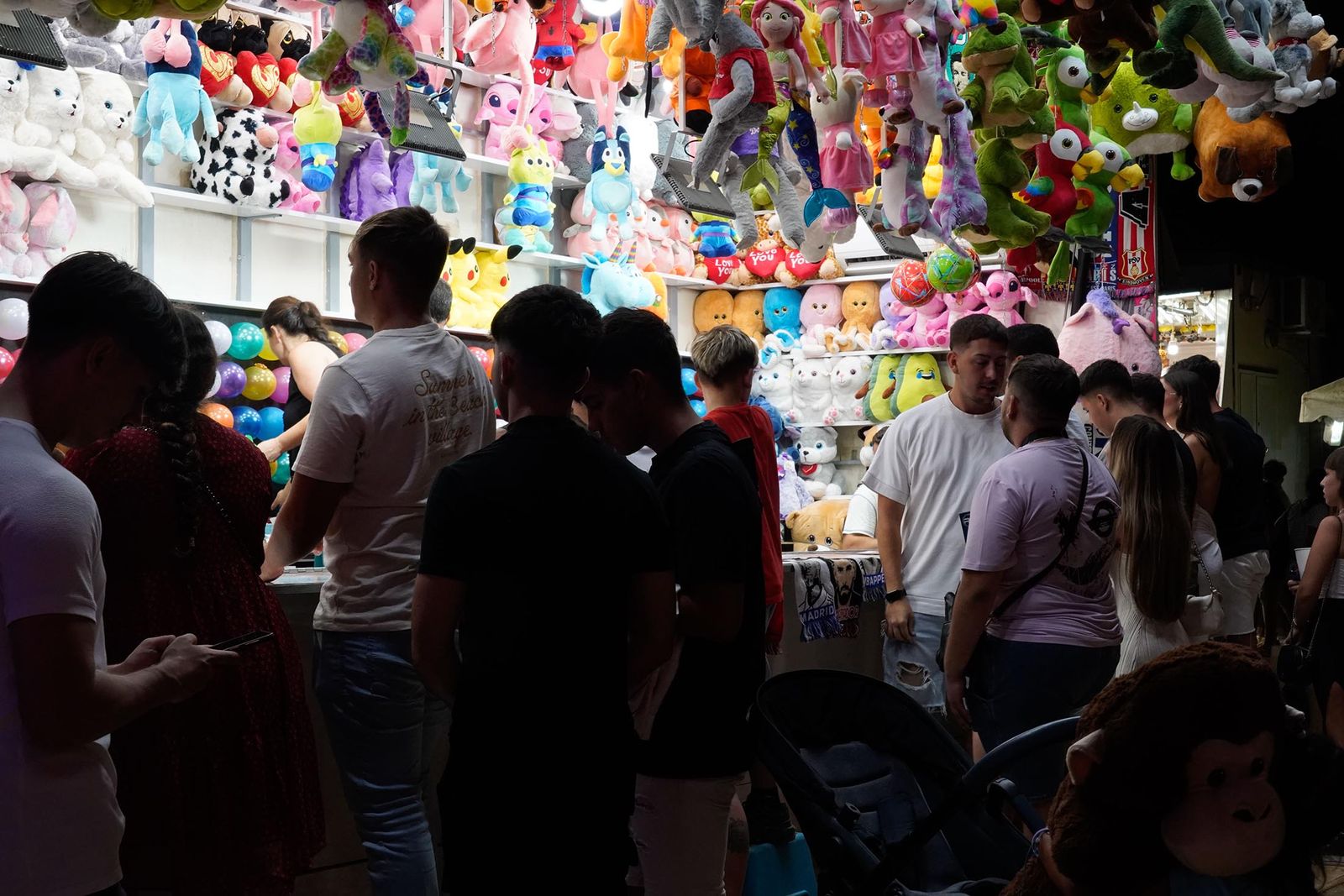 Imágenes del ambiente de Colombinas el día 4 de agosto