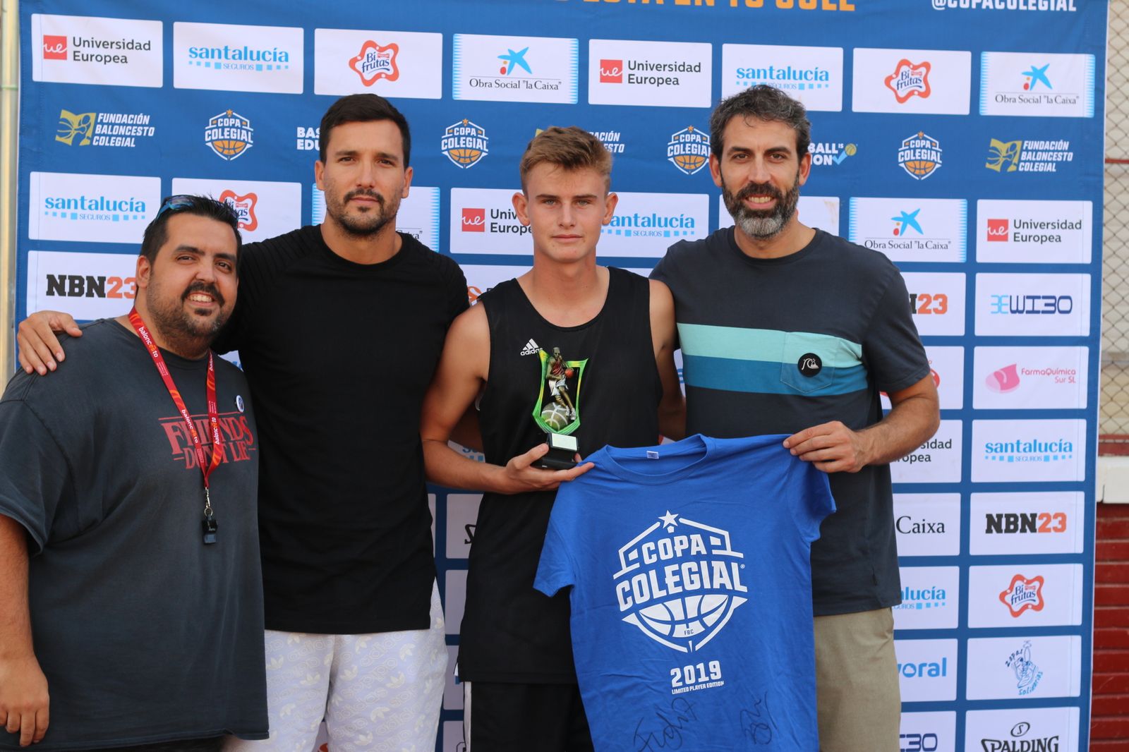 Berni Rodríguez y Alfonso Sánchez en la Copa Colegial Legends.