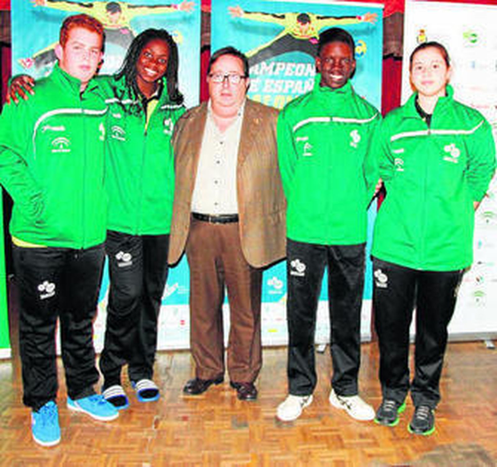 Claudio Blázquez, María Gomes, Rubí, Falou Kalela y Lucía Miranda.