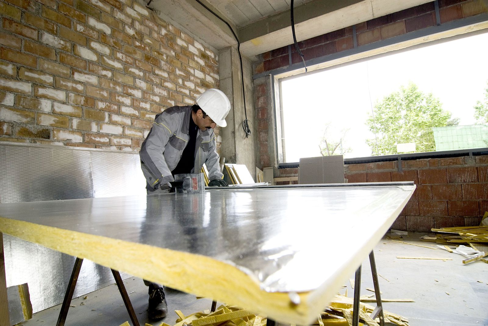 Una persona durante su jornada laboral.