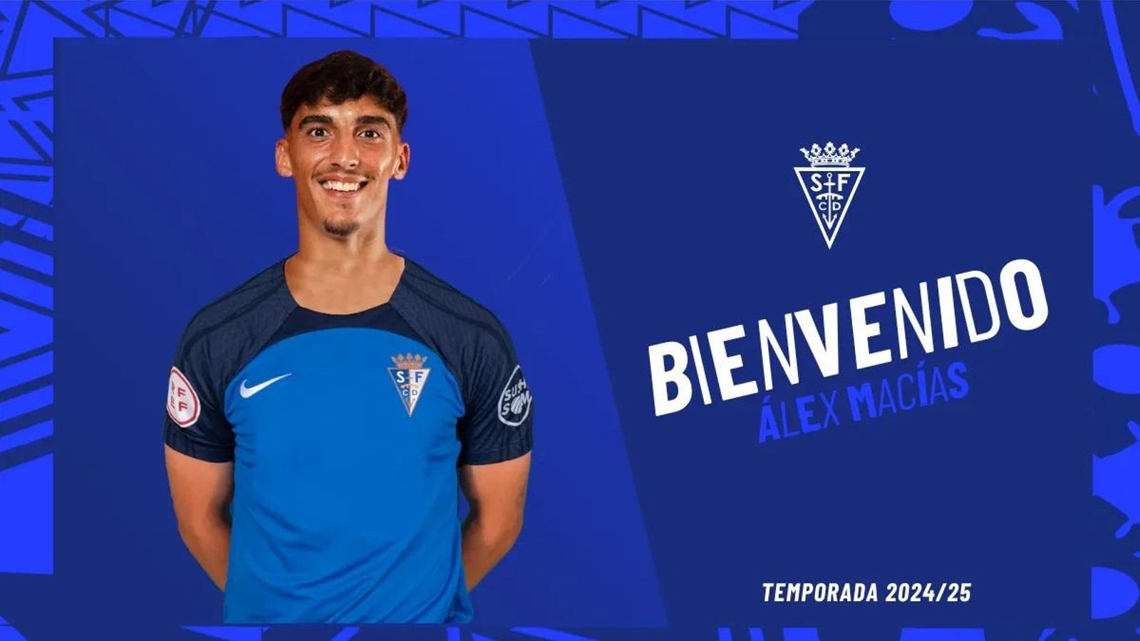 Álex Macías cambia el azul del Melilla por el del San Fernando. Álex Macías cambia el azul del Melilla por el del San Fernando.
