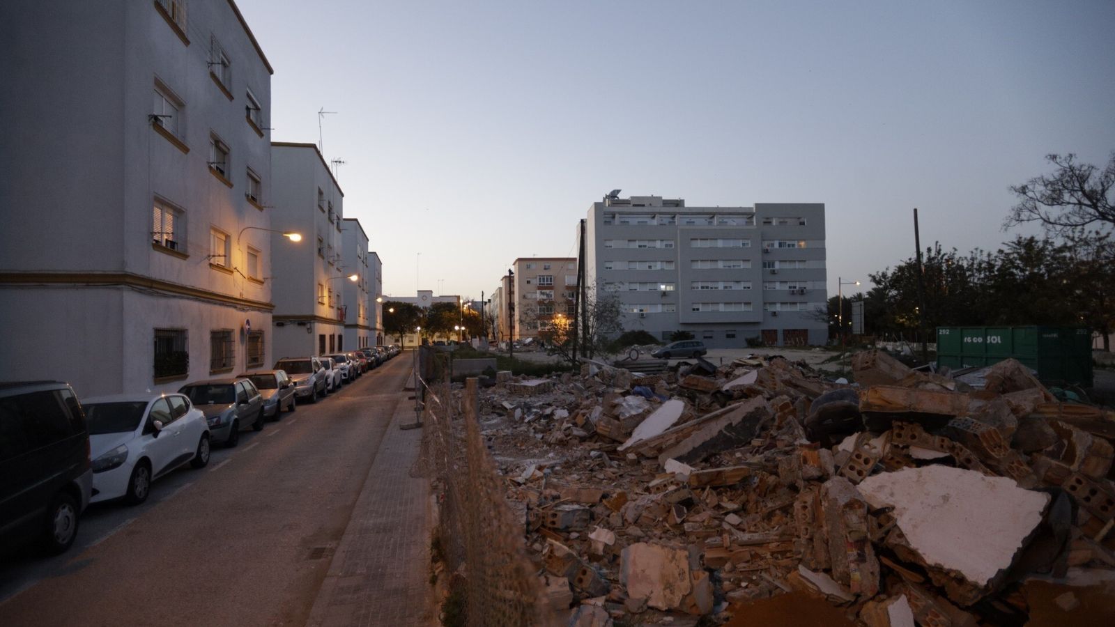 Las 'casitas bajas', antes de concluir las obras del soterramiento.