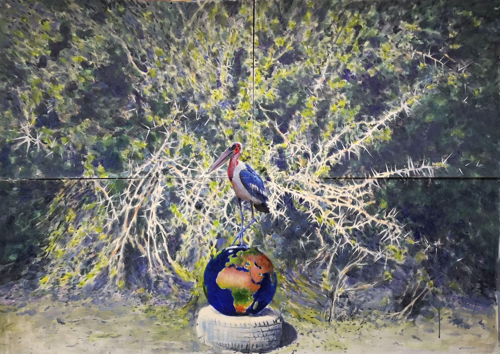 Una de las piezas de Juan Ángel González de la Calle que se podrá ver en la galería Birimbao.