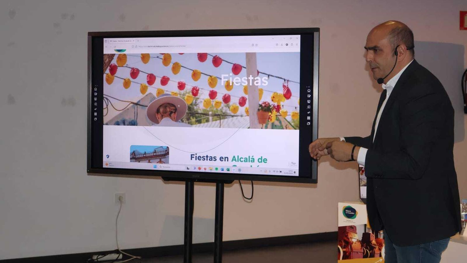 Un momento de la presentación de la web.