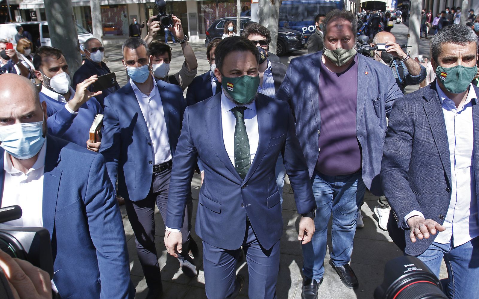 Cierran Plaza Nueva para una R.P. de Santiago Abascal